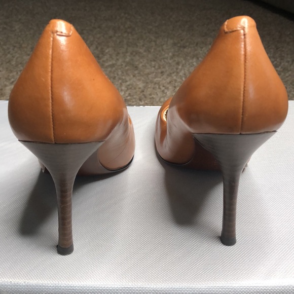 Ralph Lauren Size 7.5 Women’s Chestnut Heels - Picture 10 of 10